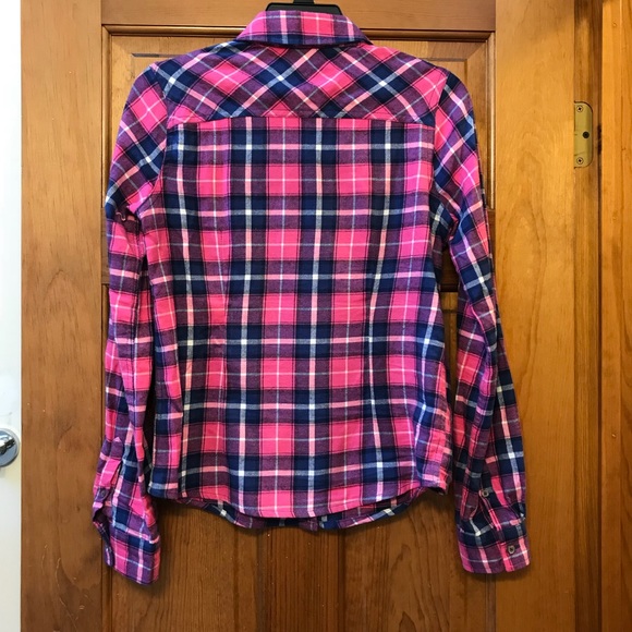 Mossimo Pink and Blue Flannel - Picture 2 of 4
